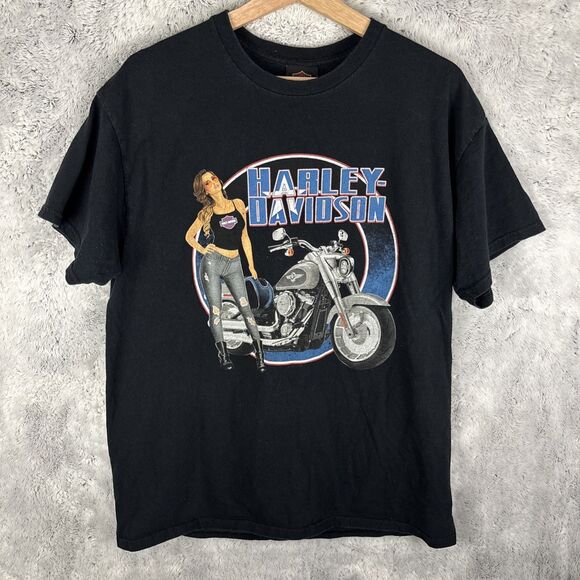 USED MACHINE COLLECTION 2015 HARLEY-DAVIDSON PIN-UP GIRL T-SHIRT main image 1